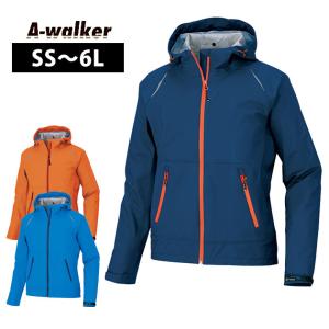 SS〜3L A-Walker レインウェア タルテックス ストレッチレインジャケット AZ-56317｜kanamono1