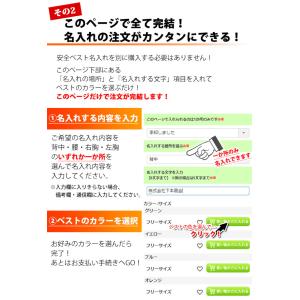 「名入れコミコミベスト」 反射ベスト 防犯 蛍...の詳細画像3