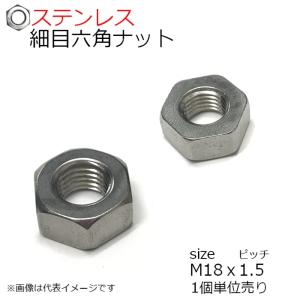 SUS 細目六角ナット 1種 P＝1.5 M18用　1個入