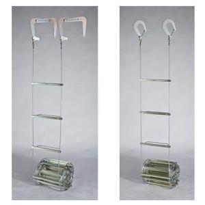 送料無料 オリロー 金属製 ワイヤーロープ式 避難はしご 4号 : 金物の