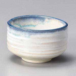 茶道具 白均窯呉須青流 抹茶茶碗 美濃焼 陶器...の詳細画像1