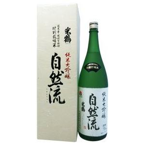 米鶴 純米吟醸 自然流　1800ml