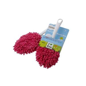 マイクロファイバー ハンディーモップ ピンク