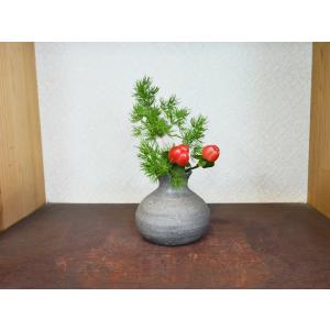 壺須恵器新羅土器焼き締め素焼き花瓶花器花入れ ポイント8倍]信楽焼 大きな 花瓶 コゲ ビードロ 鯉口 13号 おしゃれ 大