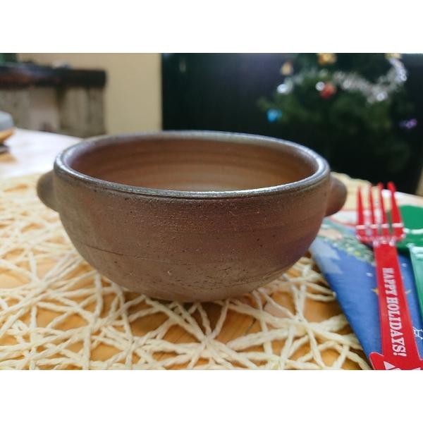 耳付きスープボウル/津軽金山焼　金山焼　食器　器　日本製　手作り　スープ　ボウル　耳付き　シチュー皿...