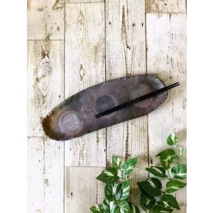 たたら木目長皿/津軽金山焼　金山焼　皿　陶器　日本製　手作り　ギフト　記念品　プレゼント　贈り物　お...