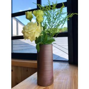 ○フラスコ花入(大)/津軽金山焼 金山焼 花器 花入れ 花瓶 花 ギフト