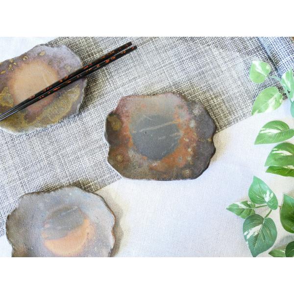 たたら変形取り皿/津軽金山焼　金山焼　食器　取皿　変形　16cm　陶器　贈り物　の日　お祝　お礼　ギ...