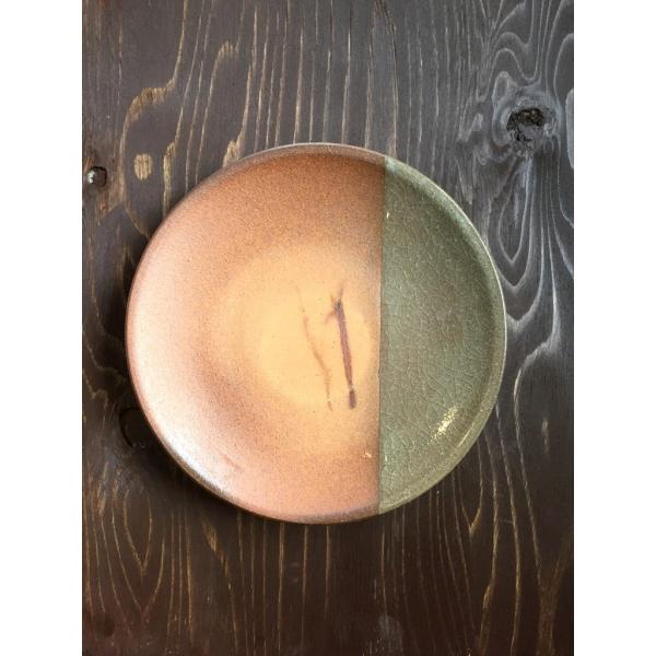 「林檎の森」7寸皿(ハーフ)/津軽金山焼　陶器　プレゼント　おしゃれ　器　焼締　21ｃｍ　お皿　皿　...