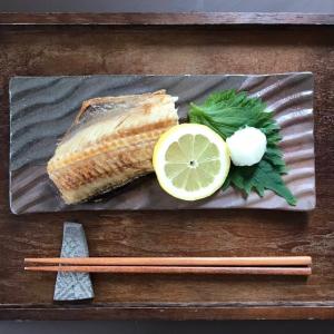 「林檎の森」フライプレート(長角)/津軽金山焼　金山焼　陶器　長皿　おしゃれ　焼き魚　食器　お皿　プレゼント　11cm　24cm