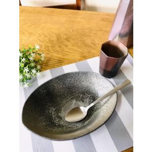 須恵器」舟形皿(大)/津軽金山焼 金山焼 陶器 日本製 手作り 記念品