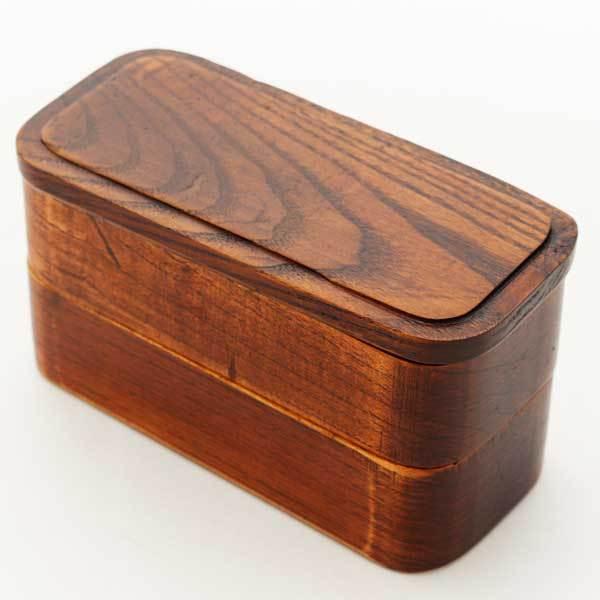 ≪亜瑠胡≫角長二段弁当 スリ OF-2-17【父の日】【ギフト】【山中漆器】