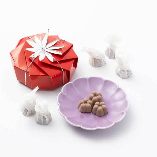 ≪落雁 諸江屋≫La・KuGaN（ココア／和紅茶／珈琲）【和三盆 梅型 干菓子 落雁 プチギフト】