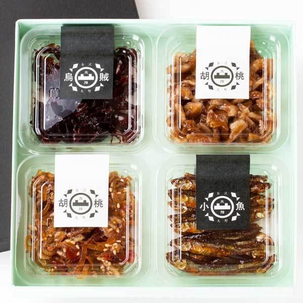≪大畑の佃煮≫醤油の町 金沢・大野から 昔ながらの釜炊き詰合せ 4個詰【ギフト】