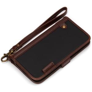iPhoneケース 4.7インチ対応 Premium Style フリップカバー ナイロン ブラック iPhoneSE 7 8