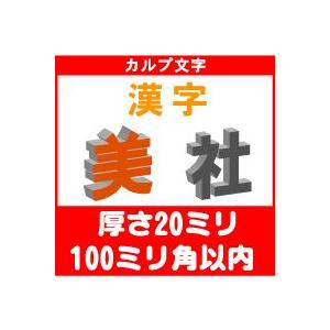 カルプ文字 立体文字 漢字一文字 厚さ20ミリ ...の商品画像