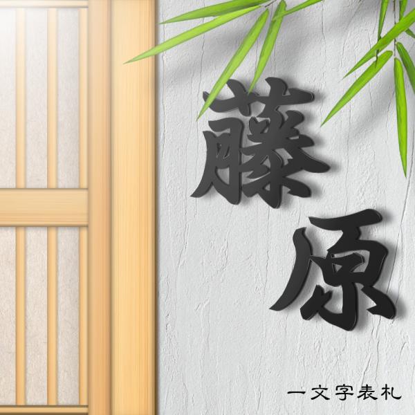 表札 ステンレス おしゃれ 戸建て 切り文字 二世帯 アイアン 漢字 ローマ字 番地 (iron-n...