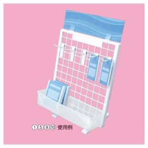 樹脂製卓上ネットスタンド フック 白 L8cm (10本) / kp38-127-8-7