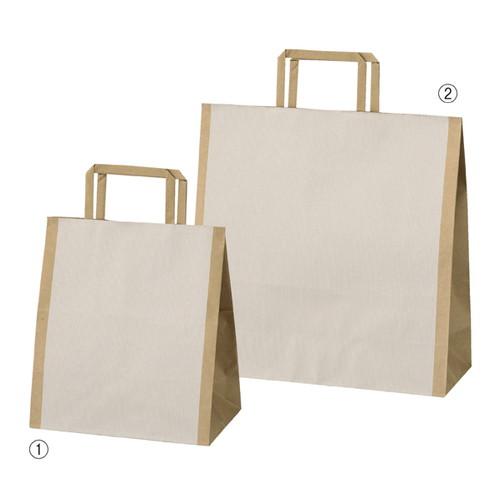 持ち手付き柄入り紙袋 手提げ紙袋 シンプルクオリティ 32×11.5×32cm (50枚) / kp...