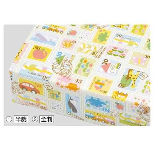 プチスタンプ 包装紙 全判 (50枚) / kp38-261-5-2