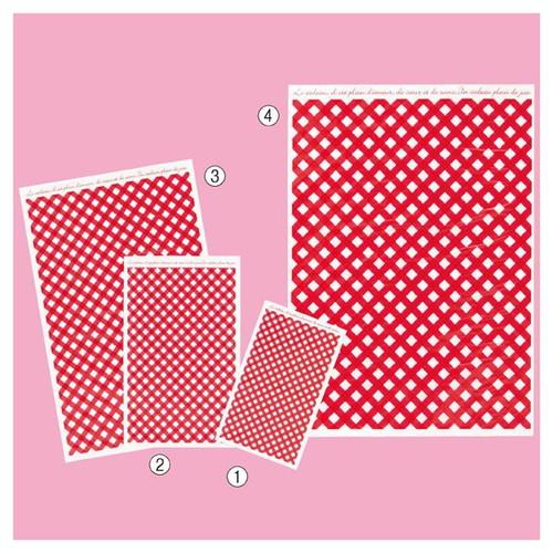 チェッククロス ギフトバッグ 34×48cm (50枚) / kp38-272-2-4