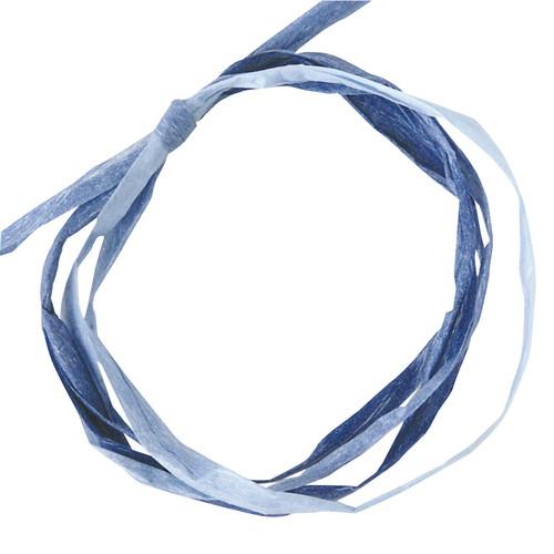 ペーパーラフィアリボン5mm幅×50m巻 ミックスネイビー (1巻) / kp38-276-14-1...