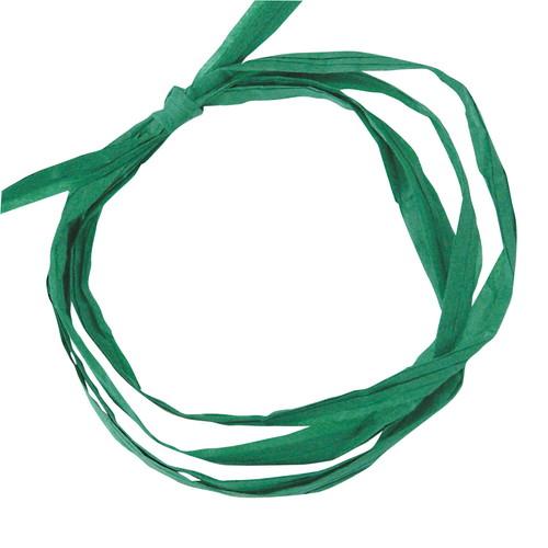 ペーパーラフィアリボン5mm幅×50m巻 グリーン (1巻) / kp38-276-14-4