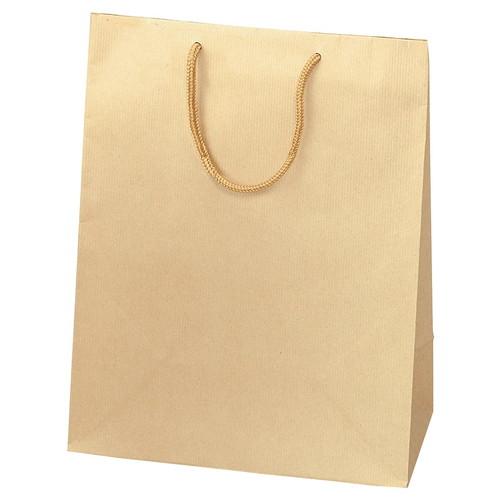 手提げ紙袋 クラフト ストライプエンボス 25.5×14.5×33cm (50枚) / kp38-3...