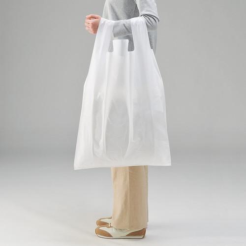 特大 手提げポリ袋 白無地 60号 41×68[50.5]×横マチ19cm (100枚) / kp3...