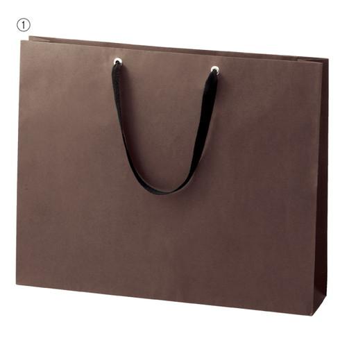 ショルダーバッグ ブラウン無地紙袋 黒ひも 60×10×42cm (50枚) / kp38-317-...