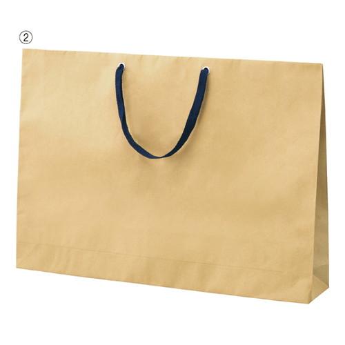 ショルダーバッグ ベージュ無地紙袋 紺ひも 60×10×42cm (50枚) / kp38-317-...