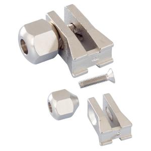 角バー貫通式ブラケット用 ブレ止め金具 (1個) / kp38-43-20-1