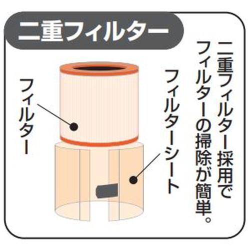 清掃用品・ゴミ箱 乾湿両用 業務用バキュームクリーナー フィルター15リットル用