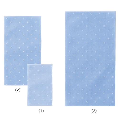 不織布ギフトバッグ パステル キラキラブルー 32×50×底マチ12cm (20枚) / kp38-...