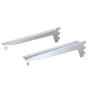 木棚用ブラケット ダボ後付けタイプ D20・25cm用 左 (1本) / kp38-751-59-1