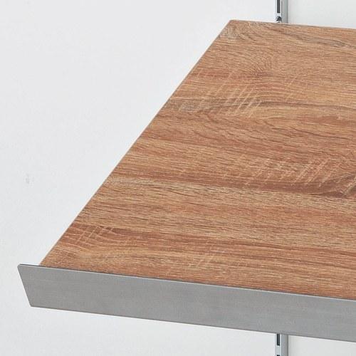 傾斜メラミン木棚セット W120cm×D40cm ラスティック柄 (1セット) / kp38-777...