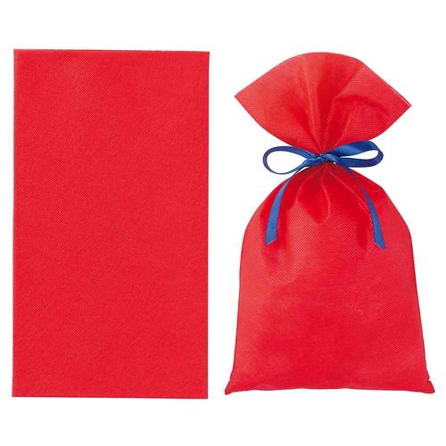 無地 不織布ギフトバッグ レッド 40×60cm (50枚) / kp38-781-78-4