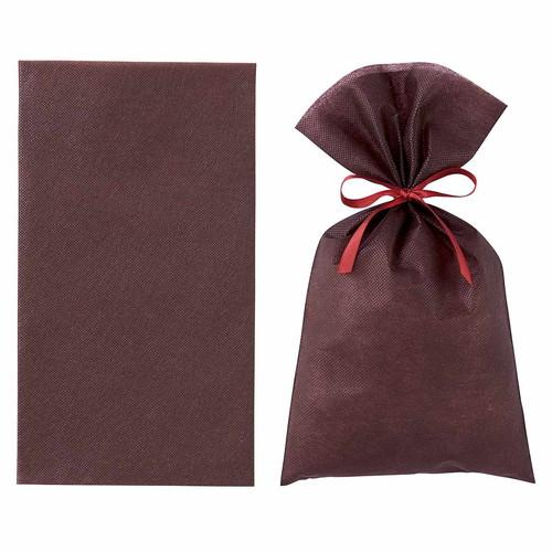 無地 不織布ギフトバッグ ブラウン 40×60cm (50枚) / kp38-781-79-4