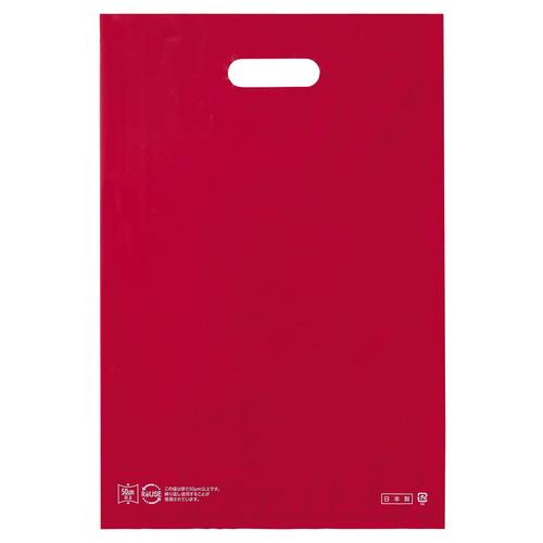 ポリ袋ソフト型 カラー レッド 50×60cm (50枚) / kp38-782-40-4