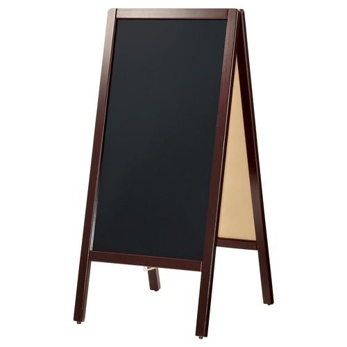 A面ボード スリム(両面仕様) ブラウン (1台) / kp38-800-1-1