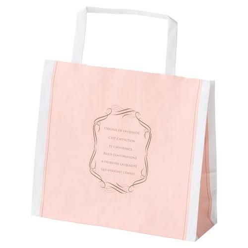 柄入り手提げ紙袋 平ひも エレガントスイート 22×10×20cm (50枚) / kp38-800...