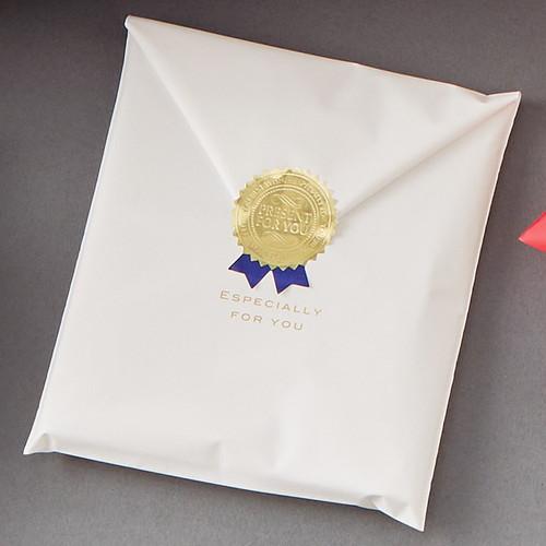 梨地ギフトバッグ ホワイト 24×38cm (50枚) / kp38-803-1-4