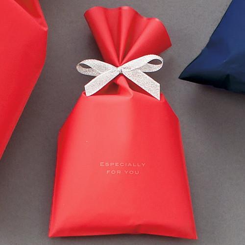 梨地ギフトバッグ レッド 24×38cm (50枚) / kp38-803-2-4