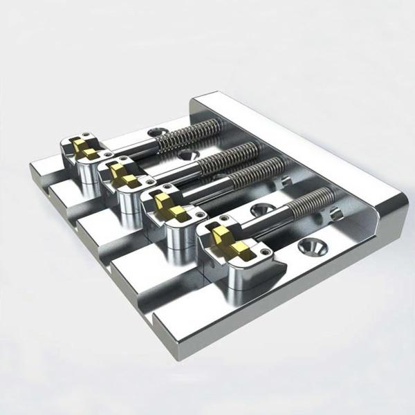 Hipshot Bass Bridge 4 String KickAss, Chrome