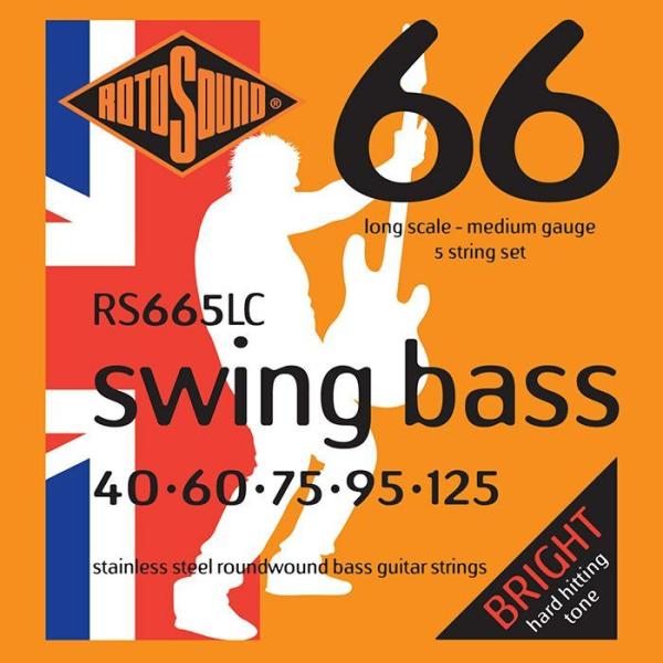 Rotosound Swing Bass 66 Medium 5-Strings Set Stain...