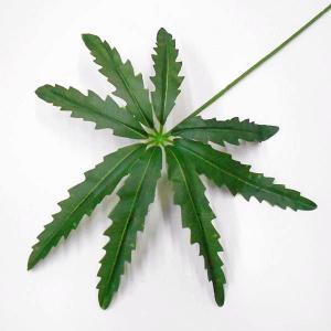 造花 フェイクグリーン マリファナ 大麻リーフ...の詳細画像1