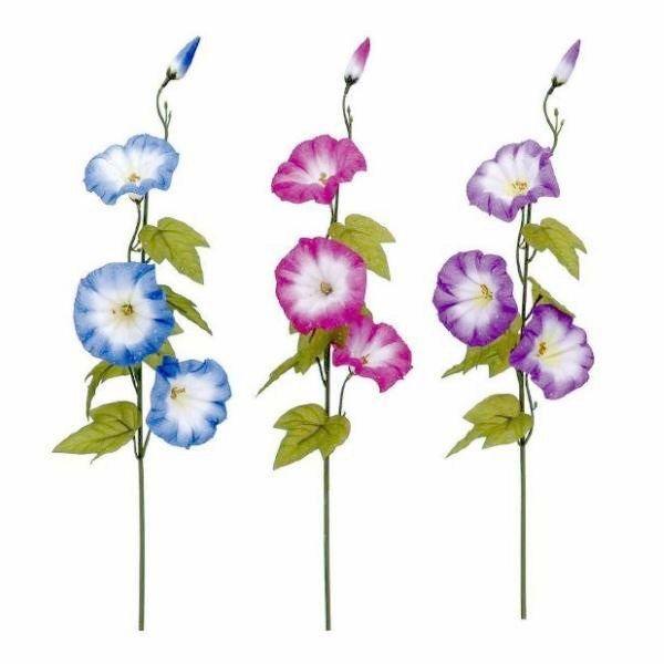 アサガオ 造花（朝顔・あさがお造花）3輪付