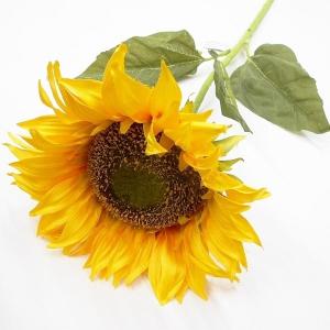 ヒマワリ造花（ひまわり造花・アートフラワー）花径21cm 1輪｜kanda8783