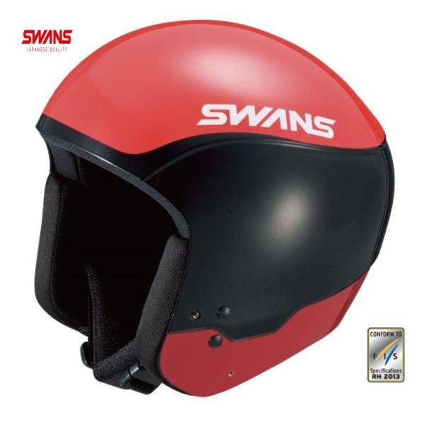 22 SWANS (スワンズ) HSR-95FIS-RS (レーシングヘルメット) 【レッド/ブラッ...