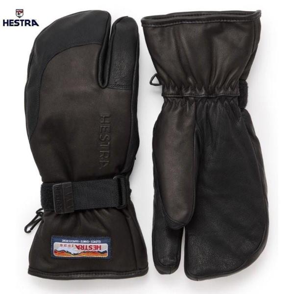 25 HESTRA (ヘストラ)  3-Finger Full Leather 【30872】【10...